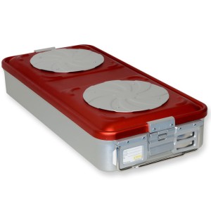 CONTAINER CON VALVOLA grande h100 mm - rosso