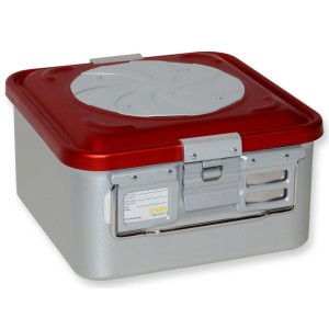 CONTAINER CON VALVOLA piccolo h150 mm - rosso