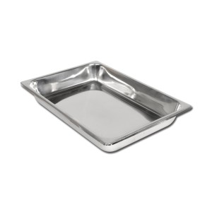 VASSOIO ACCIAIO INOX 355x254x50 mm