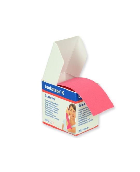 LEUKOTAPE K - TAPE NEUROMUSCOLARE BSN 5 m x 5 cm - rosa