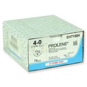 SUTURA MONOFILAMENTO ETHICON PROLENE BLUE - 4/0 ago 19 mm FS-2 45 cm