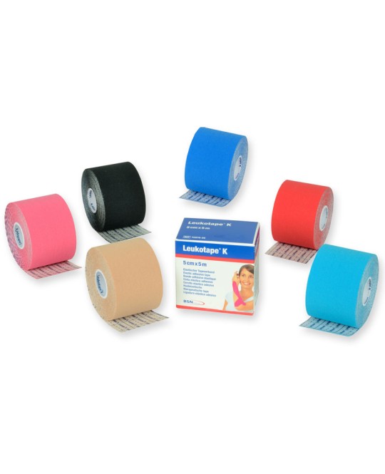 LEUKOTAPE K - TAPE NEUROMUSCOLARE BSN 5 m x 5 cm - nero