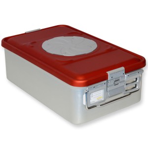 CONTAINER CON VALVOLA medio h150 mm - rosso