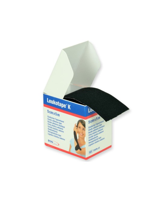 LEUKOTAPE K - TAPE NEUROMUSCOLARE BSN 5 m x 5 cm - nero